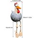 thumbnail image 4 of Decoración de gallina para jardín, decoración de jardín, decoración de pollo, resistente a la intemperie, estatua de granja, balcón, sala de estar TUNC Sencillez, 4 of 5