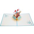 thumbnail image 5 of iGifts and Cards Happy 70th Blue Birthday Party Box 3D Pop up Greeting Card – Seventy, Awesome, Fun, 5 of 6