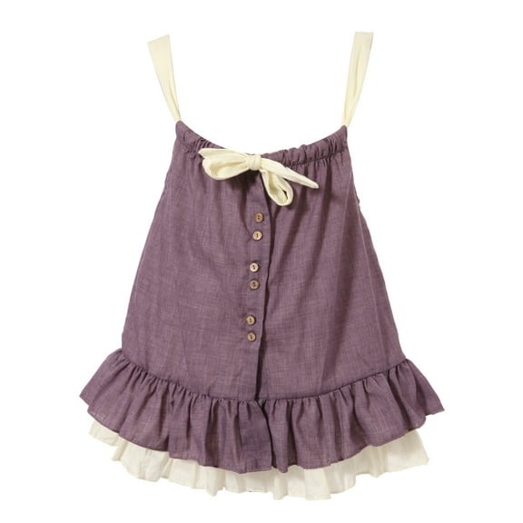 Richie House Girls' Leisure Sundress with Ruffled Bottom RH1800