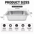 thumbnail image 4 of VeZee 50 Piece All-in-One Chafing Dish Buffet Set with Racks, Fuel Cans & Serving Utensils for Catering, Parties & Events, 4 of 9