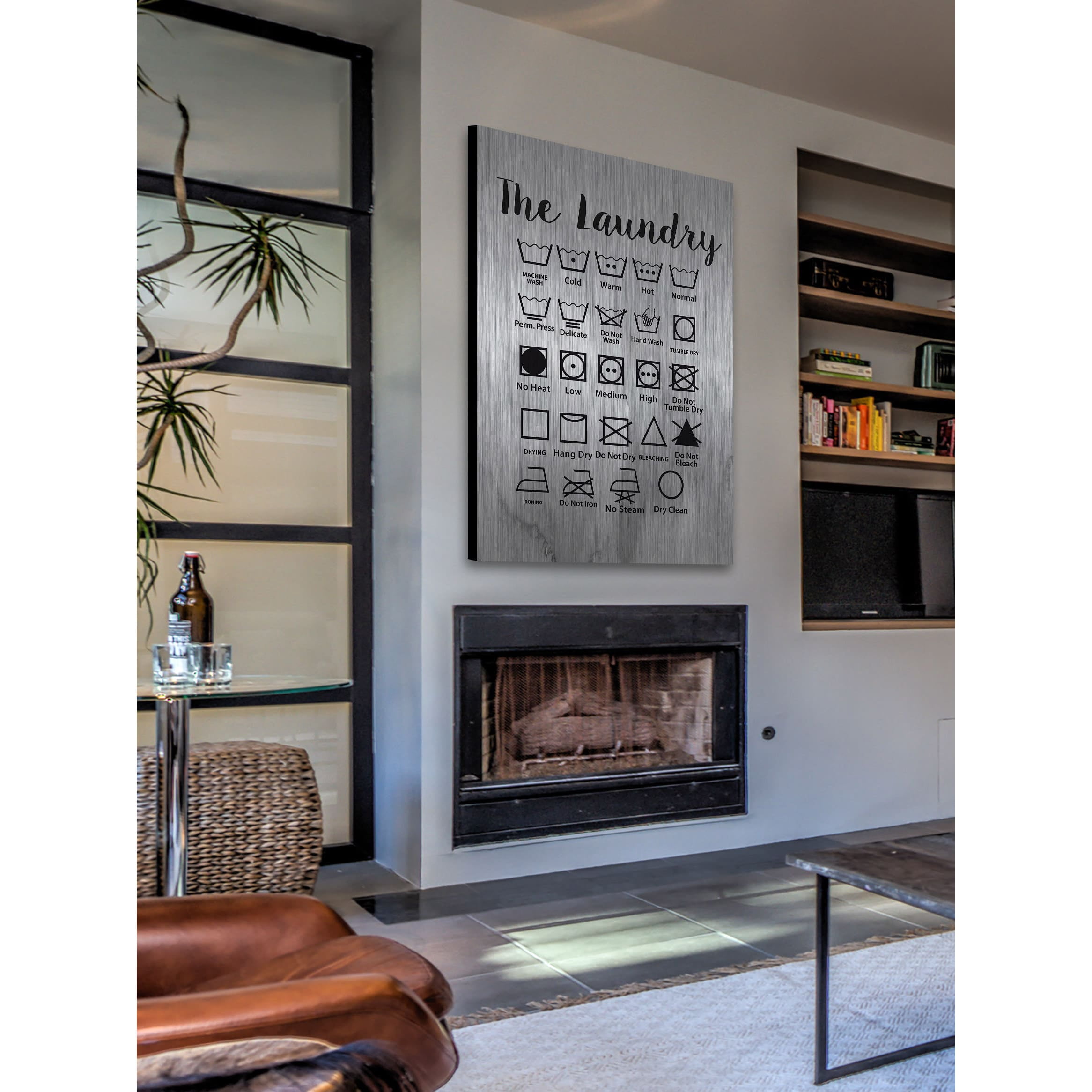 Marmont Hill - "The Laundry" By Diana Alcala Painting Art Print On Brushed Aluminum, 30.0" x 1.5"