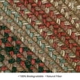 thumbnail image 5 of Homespice Decor 511805 20 x 30 in. Gingerbread Jute Rectangular Braided Rug - Brown, Deep Red, 5 of 5
