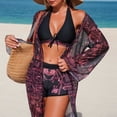 thumbnail image 3 of HUAXUN Tankini Tops for Women Swimwear Cute Swimsuit Tummy Control Swimsuits for Women Tummy Control Tankini 3 Piece Swimsuits Floral Print Cami Tops, 3 of 8