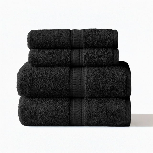 Ensemble de 4 pièces Mainstays – 2 serviettes à main, 2 serviettes de bain