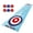A, variant on Kids Educational Curling Board Game with Foldable Mat Bowling Ball Golf Football Basketball Dinosaur Car Racing Parent-children Interactive Competitive Family Children Curling Toy