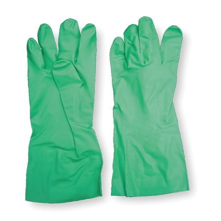 Condor 2YEK2 10 Green Nitrile Chemical Resistant Gloves