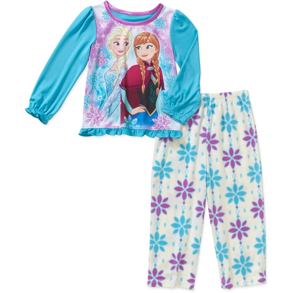 Disney Frozen Disney Toddler Girl Long Sleeve Top with Fleece Pants