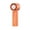 Orange, variant on Portable Mini Handheld Turbo Fan, Semiconductor & Ice Ceramic, 3 Speeds, 16°C Cooling, Rechargeable with RGB Light, Battery Display & Flashlight, Light Blue for Travel/Beach/Office