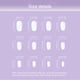 thumbnail image 3 of Uñas postizas, 24 unidades de uñas postizas, parches para decoración de uñas, productos de uñas para vestir, uñas postizas removibles tipo ataúd., 3 of 9
