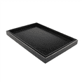 thumbnail image 4 of 2X Wooden Serving Tray Tea Dishes Plate- Black, 25X18X2cm, 4 of 4