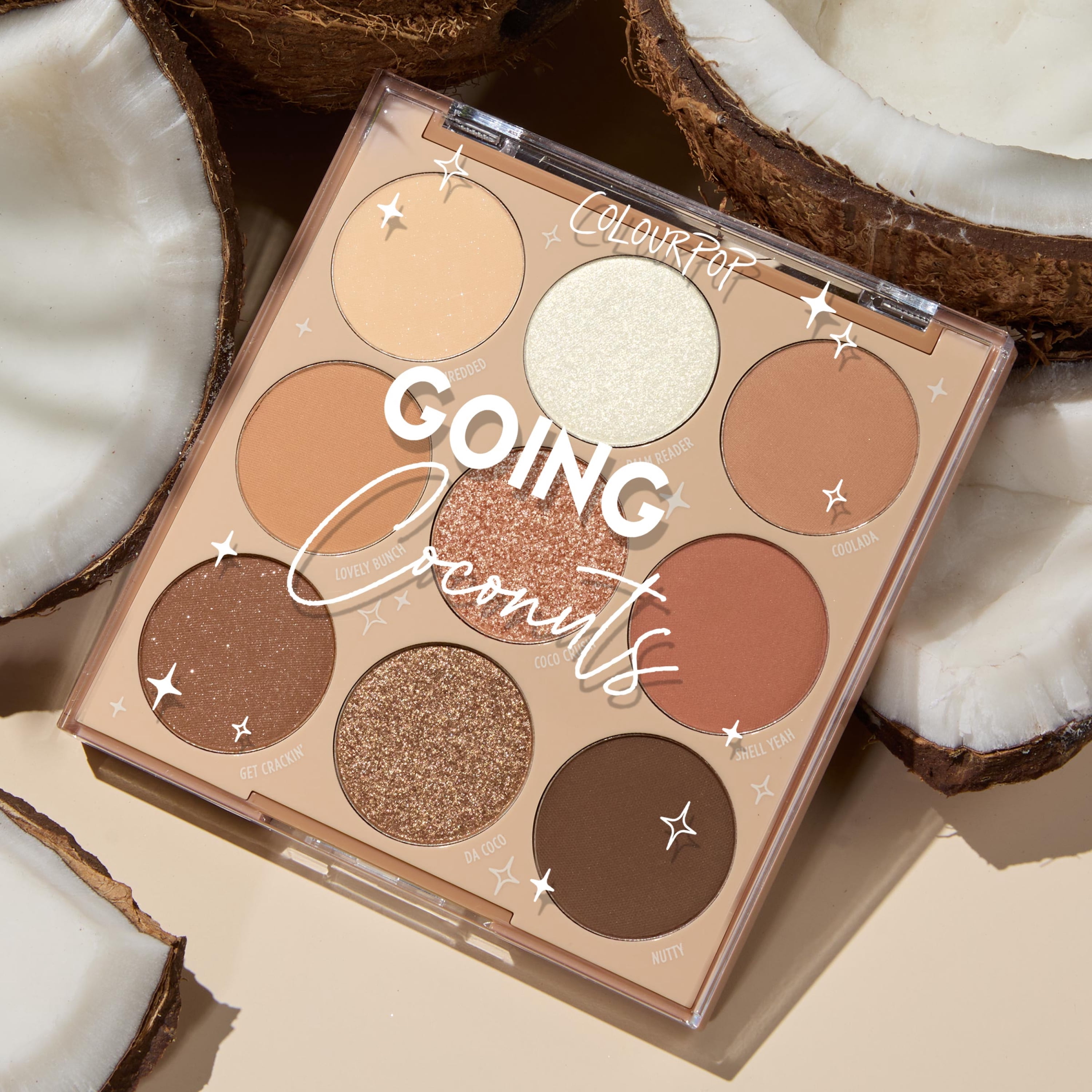 ColourPop 9 Pan Pressed Powder Palette, Going Coconuts