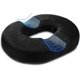 thumbnail image 1 of Almohada de donut Cojín de coxis para hemorroides - Almohada ortopédica para aliviar el dolor durante el embarazo, coxis, úlceras de decúbito, postnatal, ciática, negro, 1 of 1