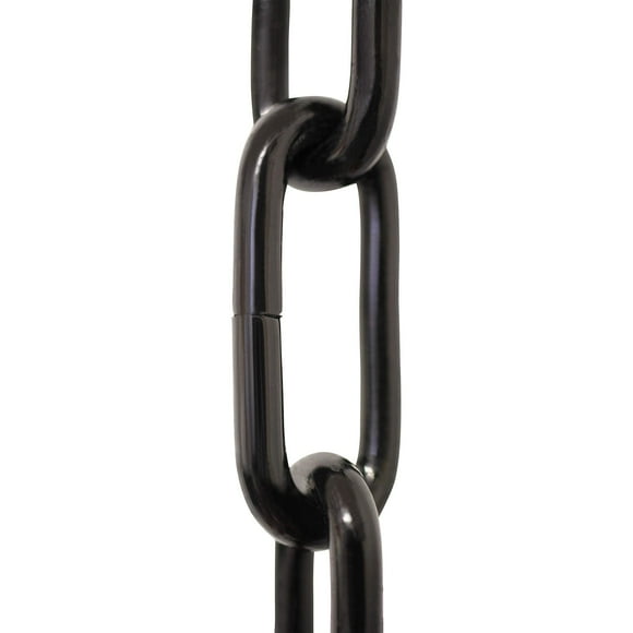 RCH Hardware CH-S59-496-BLK-10 Steel Fixture Chain, Black (10FT)