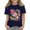 Navy, variant on Girls Watercolor School Stationery Graphic T Shirt Short Sleeve Crew Neck Cotton Casual Tee for Kids (Light Blue, 2-3 Years)