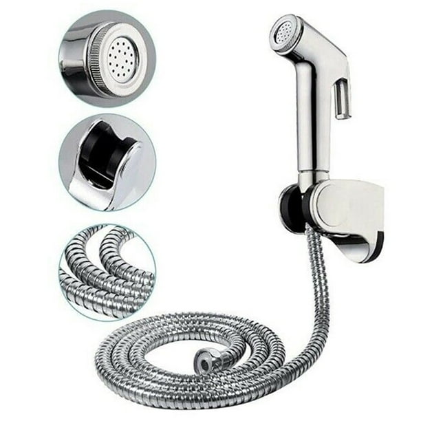 Yannee Toilet Bidet Handheld Douche Bidet Chrome Jet Spray Muslim