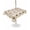 Beige, variant on Outdoor Tablecloth with Umbrella Hole for Patio/Picnic/Party/Camping, Spring Bees Waterproof Table Cloth Rectangle Table Cover Washable, Cartoon Funny Animals Flowers Leaves Stripes (54"x 80")