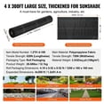 thumbnail image 4 of 4ft x 300ft Heavy Duty Weed Barrier Fabric, 3.2 oz Woven Geotextile with High Permeability for Under Gravel, Driveway, Garden Weed Control, 4 of 5