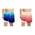 thumbnail image 1 of (2-Pack) Rinsvye Boys Swim Shorts Gradient Color Beachwear Elastic Waist Quick-Dry Swimming Trunks Loose Fit Summer Pool Party Apparel, 1 of 3