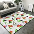 thumbnail image 3 of Area Rugs For Living Room Decor - Tomato Eggplant Cucumber Soft Anti Slip Throw Washable Rugs 5x7 For Bedroom, Indoor Carpet For Bedroom Living Room 80x58In, 3 of 7