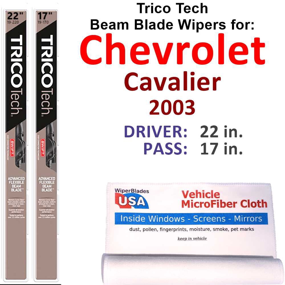 2003 Chevrolet Cavalier Beam Blade Wipers (Set of 2) - Walmart.com