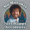 thumbnail image 3 of Teelocity Bob Ross No Mistakes Just Happy Accidents Athletic Heather Short Sleeve Graphic Tee, 3 of 4