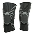 thumbnail image 3 of Un par de rodilleras deportivas de silicona antideslizante soporte de resorte tejido negro rodillera soporte para correr baloncesto XL YUNYI BRAND  Deportes, 3 of 8