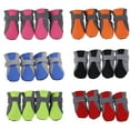 thumbnail image 5 of Walbest Mesh Dog Boots Reflective Dog Shoes, Breathable Puppy Paw Protector with Soft Anti-Slip Sole, Adjustable Lightweight Outdoor Pet Shoes for Walking Hiking Running, Set of 4, Orange L, 5 of 7