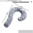 thumbnail image 4 of Pet Calming Pillow for Dogs Cats, 15.7 x 23.6 in / 40 x 60 cm Glow In The Dark Pet Pillow with Star Design, U-Shaped Pet Pillow for Joint & Neck Support, Machine Washable Gray, 4 of 5