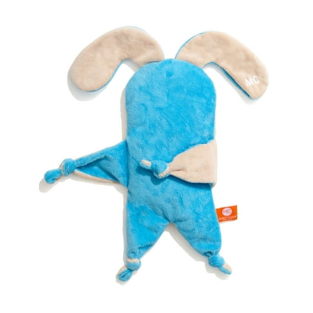 Modern Cuddle 16 Minky Stuffed Animal Plush Puppy Dog Lovie Blankie Baby Security Blanket Blue Latte Baby Shower Gift Idea Soft Baby Toys - 