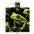 thumbnail image 2 of Frog Canvas Beach Blanket - Extra Large Picnic Mat for Outdoor Family Gatherings, Beach Trips, and Camping - Waterproof and Sand - Durable and Easy to Clean - 200x150cm, 2 of 6