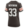 thumbnail image 3 of Women's Nike Ronnie Hickman  Brown Cleveland Browns Team Game Jersey, 3 of 7