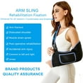 thumbnail image 2 of Arm Sling Shoulder Immobilizer - Rotator Cuff Support Brace - Comfortable Medical Sling for Shoulder Injury,Left and Right Arm,Men and Women,for Broken,Dislocated,Fracture,Strain (Medium), 2 of 6