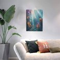 thumbnail image 3 of CozyNet Surreal Artistic View Of A Dreamlike Forest Filled With Radiant, Glowing Plants Wall Art Prints With Frame Canvas Perfect for Living Room & Bedroom, Ready to Hang, Wall Decor 16"x20"in, 3 of 4