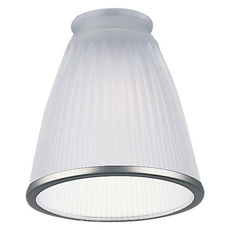 Monte Carlo Concept Car - Monte Carlo Ceiling Fan Glass Fluted-Bell Silver Rimmed Shade