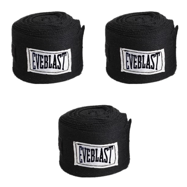 Paquete de 2 Vendas para manos de boxeo Soidarity 3 metros vendaje gimnasio Negro