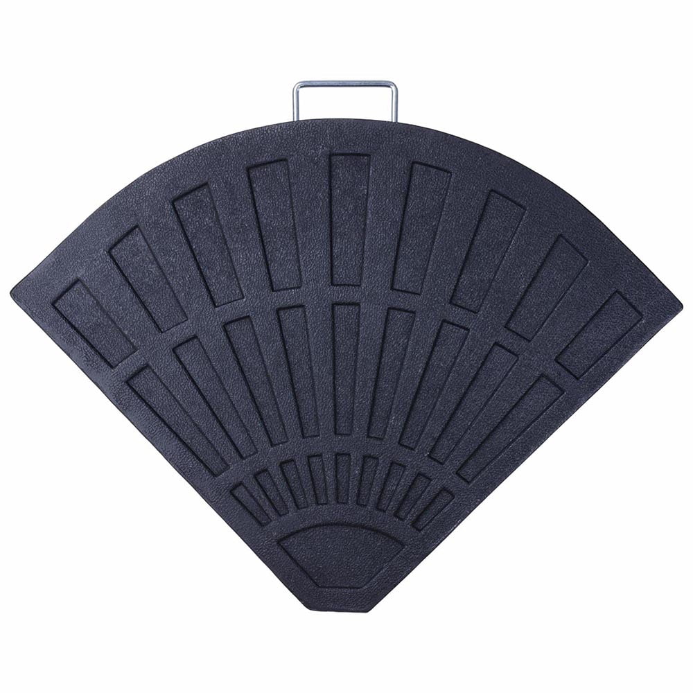 Yescom 108lbs 19" Fan Shaped Resin Beton Base Stand Black for Outdoor Patio Offset Umbrella(pack of 4),YES0362