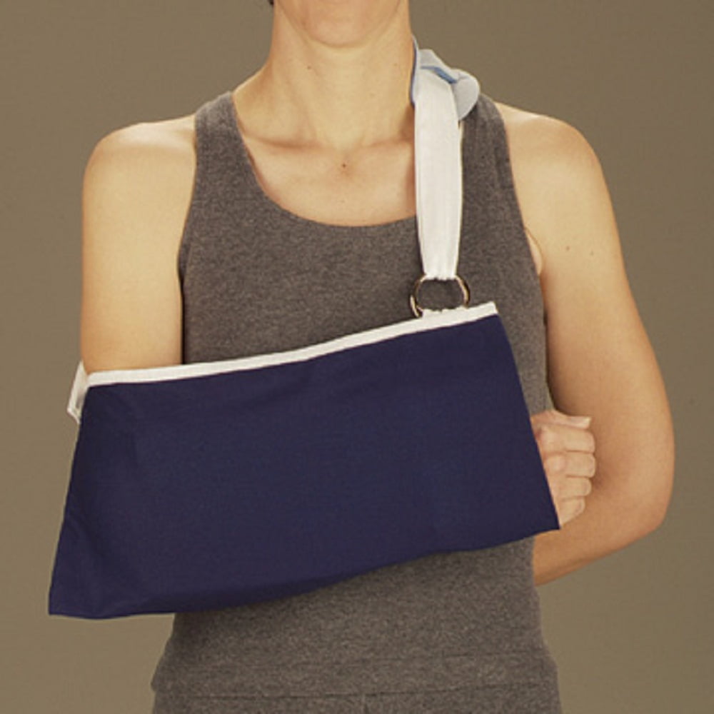 DeRoyal Universal Arm Sling With Pad, Adult, Navy Blue 1 Each