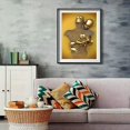 thumbnail image 3 of Póster de arte moderno, escultura de figura de metal abstracta Lienzo, 3D Metal Figura Estatua Arte de Pared Decoración Sin Marco para Sala de Estar/Dormitorio/Oficina, 4060cm, 3 of 5