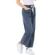 thumbnail image 4 of Jeans de pierna ancha para mujer INSPIRE CHIC con cordón, cintura elástica, pantalones de mezclilla casuales con bolsillos, gris azul S, 4 of 6