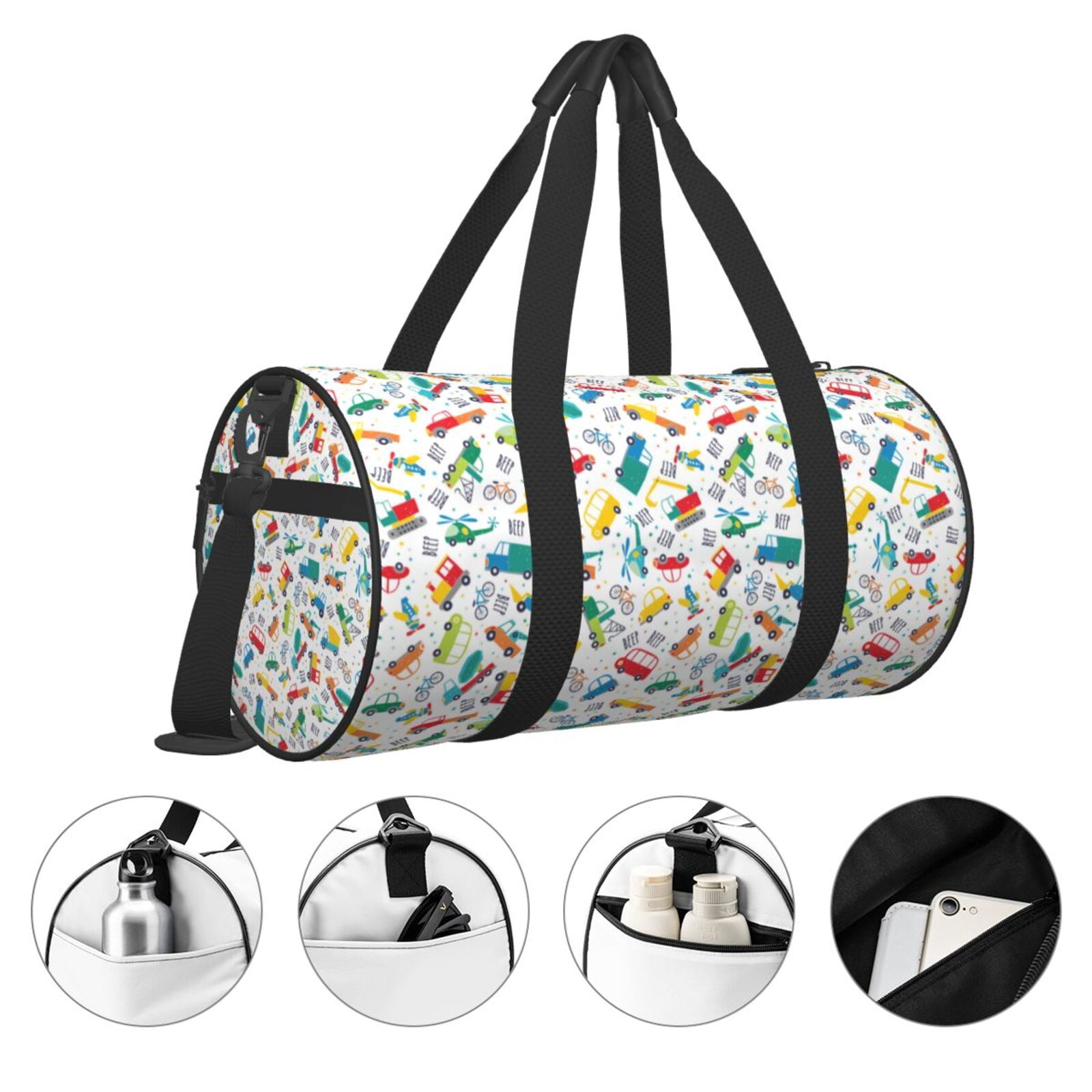 Vsdgher Transport1 45L Foldable Duffel Bag, Sports Gym Bag,Overnight Bag, Portable Weekender Bag for Airplanes