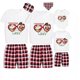thumbnail image 2 of Pijamas familiares navideños a juego, conjuntos de Pijamas cortos grises con gafas de sol, Navidad en julio, 2 of 3