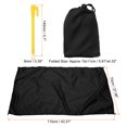 thumbnail image 2 of Uxcell 43" x 28" Beach Blanket Waterproof Picnic Mat with Carry Bag Black, 2 of 5