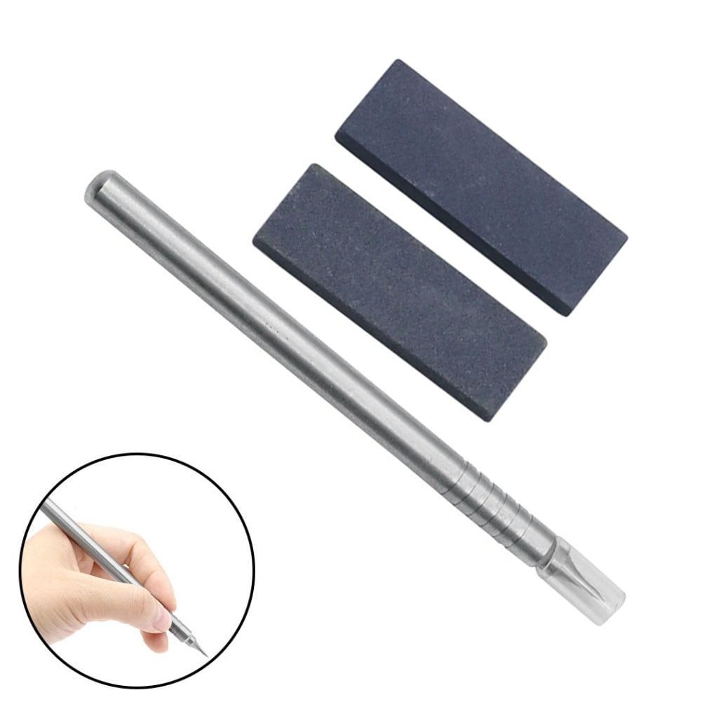 BAMILL Modeling Scriber Engraved Needle Pen with 2 Sharpening Stone