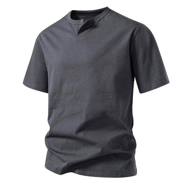 pstuiky camisetas de hombre, Blusa básica de manga corta con cuello redondo y mangas cortas para hombre camisas casuales para hombre m