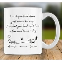 I Wish You Lived Closer Best Friend Mug Friendship Mug Lived Right Here Gift For Birthday Christmas Ceramic Coffee Mug 11-15oz Bff Friend Gifts Friend In Far Distance Mug