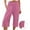 Pink, variant on Women's Loose Shrink Wide Leg Pants High Waisted Straight Pants Sports Outdoors Dressy Slim Fit Sports Pants Capris Green 6