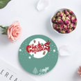 thumbnail image 4 of FMSHPON Merry Christmas Set of 4 Round Coaster for Drinks, Absorbent Ceramic Stone Coasters Cup Mat with Cork Base for Home Kitchen Room Coffee Table Bar Decor, 4 of 6