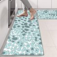 thumbnail image 2 of Kitchen Rugs Sets Of 2,White and Blue Of Animal Print Anti Fatigue Kitchen Mat Rugs Non Slip Washable,Decorative Kitchen Floor Mats for Kitchen,Sink,Laundry,17"X47", 2 of 5