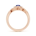 thumbnail image 2 of ANGARA Natural Marquise Sapphire and Diamond Infinity Bridal Set in 14K Rose Gold for Women (Size-8x4mm) | September Birthstone, Anniversary, Jewelry Gift for Women | Natural Blue Sapphire Ring, 2 of 9