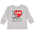 thumbnail image 3 of Inktastic I Love My Dada Boys or Girls Long Sleeve Toddler T-Shirt, 3 of 5